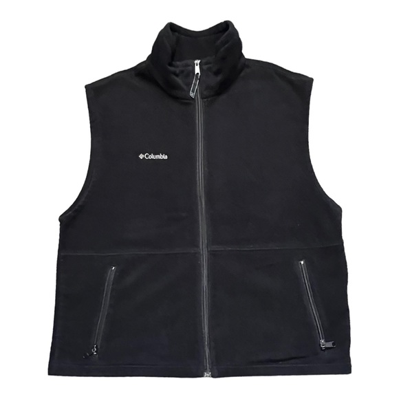 Columbia Sleeveless Black Fleece Vest - Picture 2 of 4